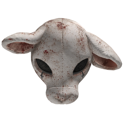 Sweet Little Goth Lamb Mask With Upside Down Cross