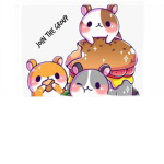 Kawaii caramel and kitkat