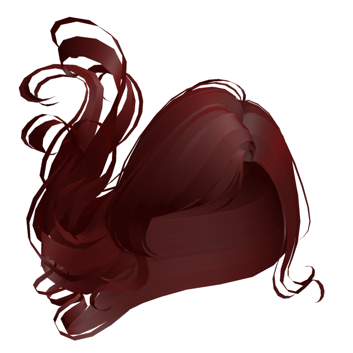 floating magical angel hair in red