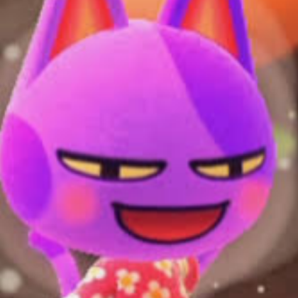 Bob the Purple Cartoon Cat Roblox decal