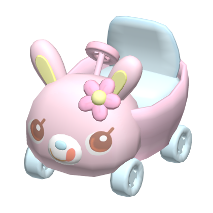 ୨୧ : pastel pink mezzo kawaii bunny car Roblox item