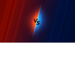 red VS blue