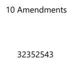 10 amendments