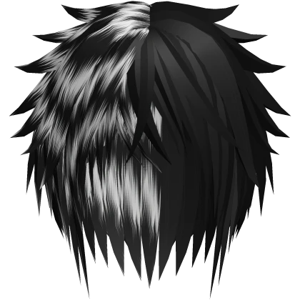emo❤︎ Zebra Coded Gothic Messy Emo Boy Hair Moe Vkei 5. | Roblox Item