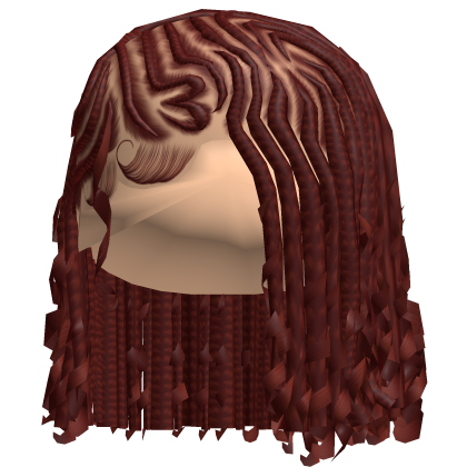 ☆ | Red Fulani Braids Bob Roblox item