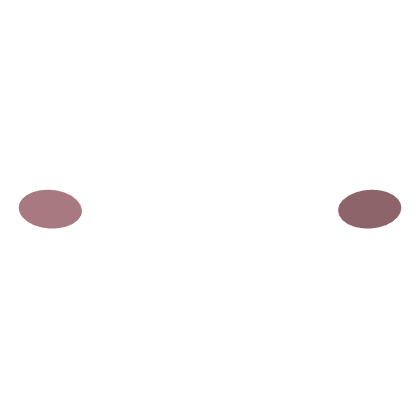 ♡ cute simple oval blush -  light pink