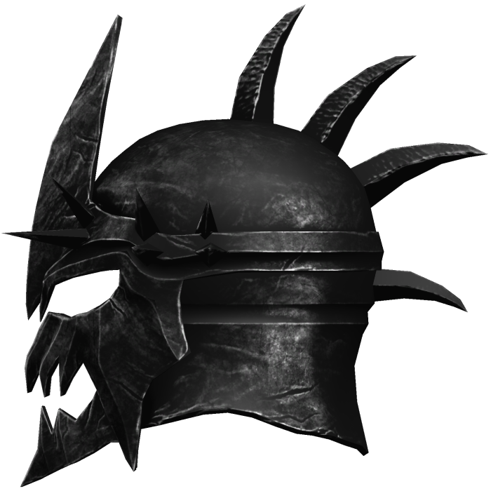 Black Medieval Knight helmet