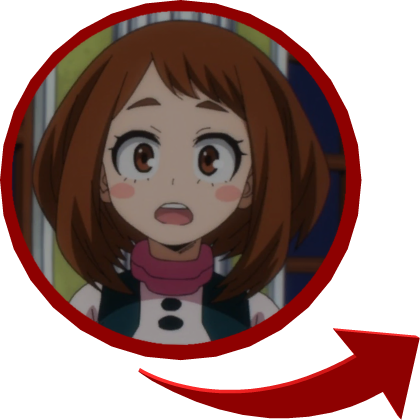 Ochaco Uraraka Red Circle Right Shoulder