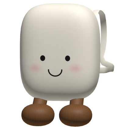 White Jellycat Marshmallow Plushie Backpack [3.0]