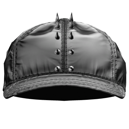 white grunge latex spike cap