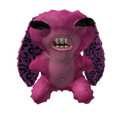 Fuggler Baddies Smiley O'Riley Pink Plushie Back