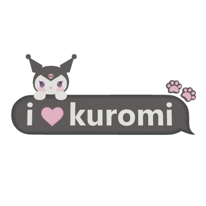 I <3 kuromi Text | Roblox Item - Rolimon's