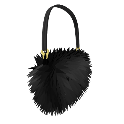 👜 Black Fur Purse 👜 thumbnail
