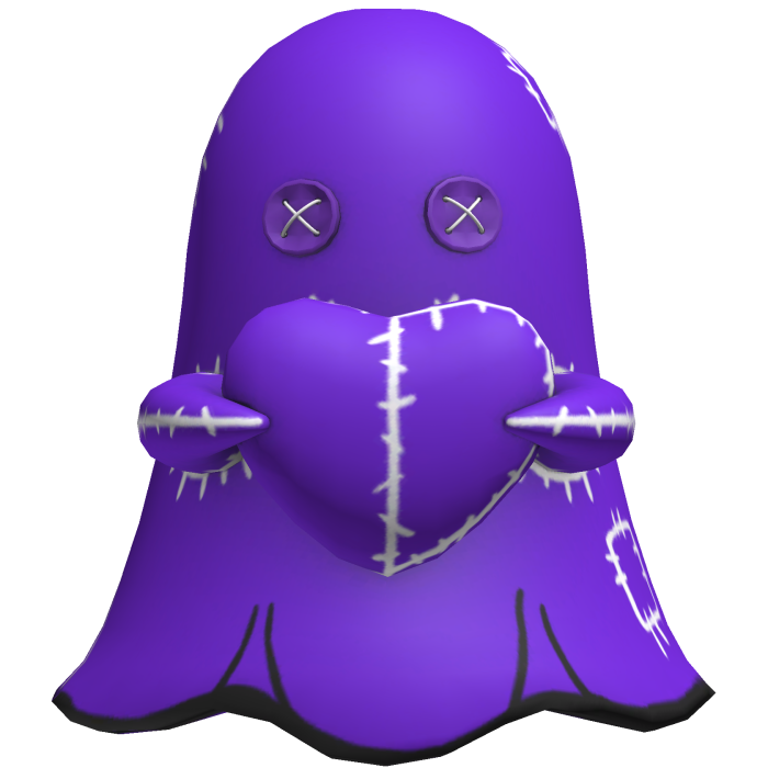 purple halloween ghost