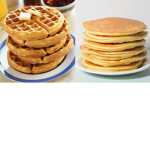 waffle and pancake