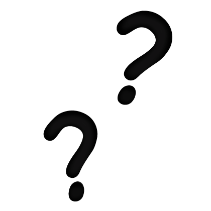 ୨୧ ; black question mark hair clip Roblox item
