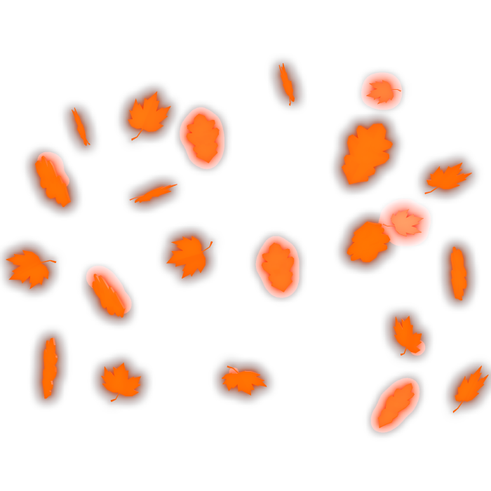 Emissive fall autumn Halloween falling leaves 🍂 
