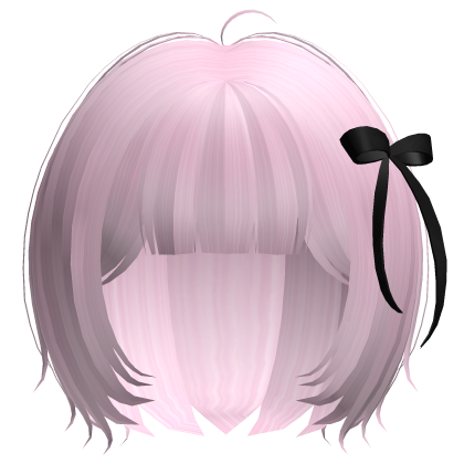 Pink Cute Sweet Ribbon Bob