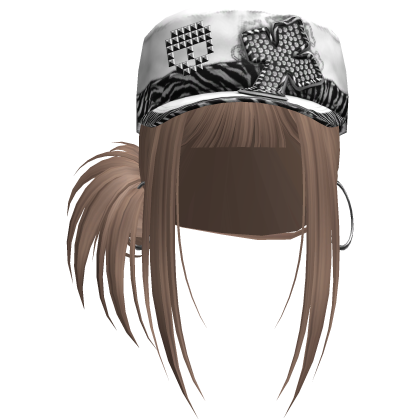 Gyaru Hair w/ Cap & Earrings