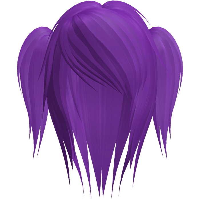 purple moe emo scene hair w pigtails