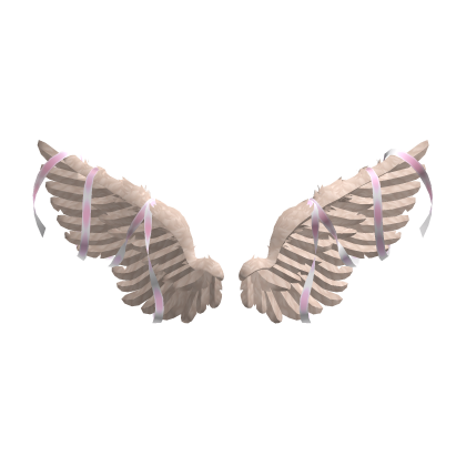 Ribboned Wings Blonde Pink Roblox item