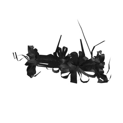 Black Strips of Palm Frond Rosette Crown
