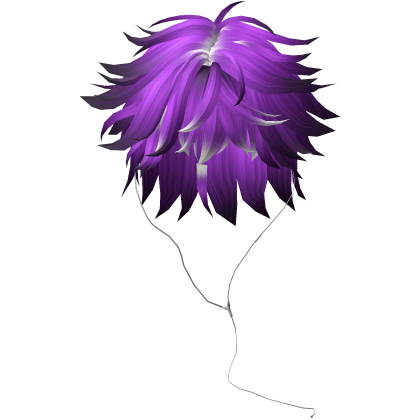 Y2K emo boy with headphones, purple hair