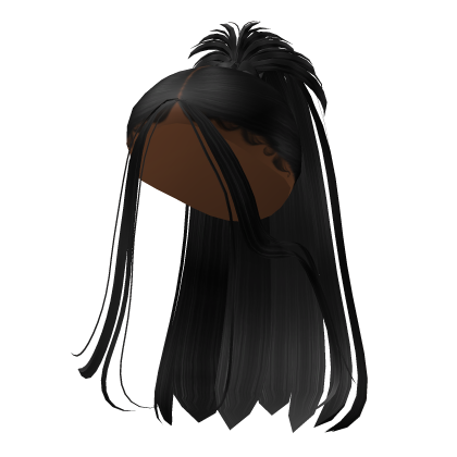 Y2K Spiky Elegant With Ponytail Hair on (black) Roblox item