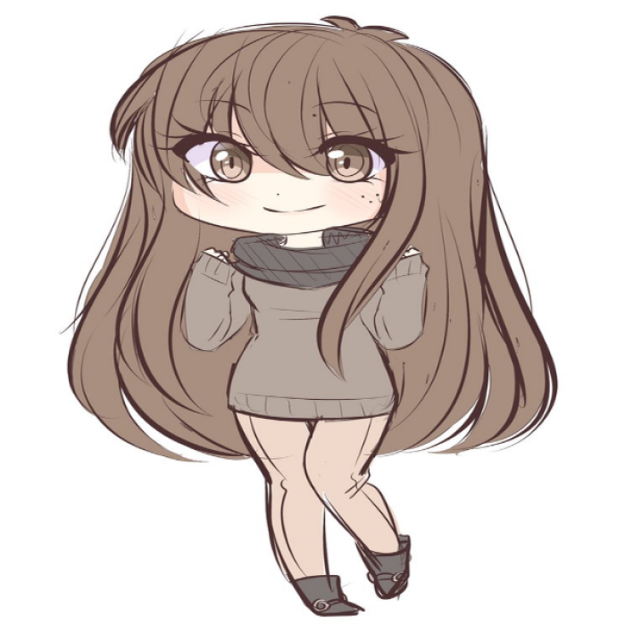Brown Haired Chibi Girl Roblox decal
