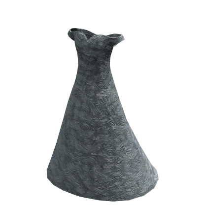 Silver Rose Flowers Gala Dress thumbnail