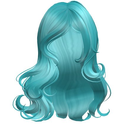 ♡ Silky Long Ethereal Waves (Teal) Roblox item