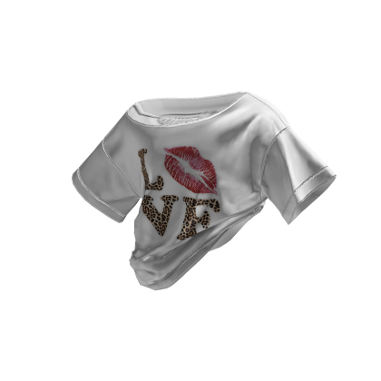 Y2K Off Shoulder Tucked Graphic Shirt