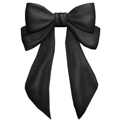 Black Cute Hair Bow Roblox item