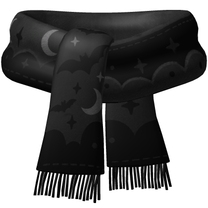 Black Halloween Scarf