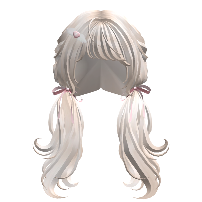 Pink Bowties White Pigtails
