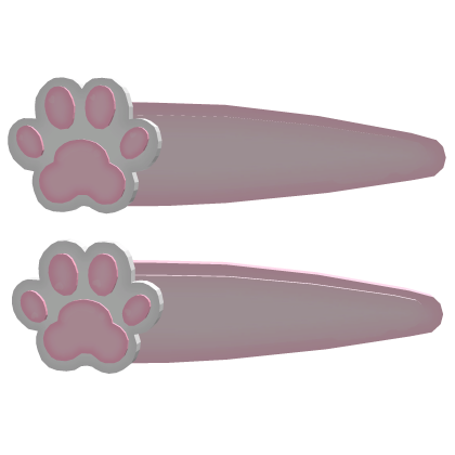 cat paw hair clip Roblox item