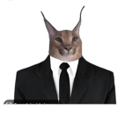 Floppa in a suit