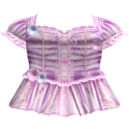 Rapunzel Purple Flower Princess Dress Roblox item