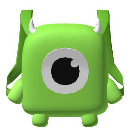 Mike Big Feet Monster Green Plushie Backpack 1.0 Roblox item