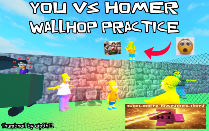 [1v1 UPD] You vs Homer WallHop practice screenshot 4