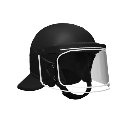Mask Compliant Riot Helmet - Black