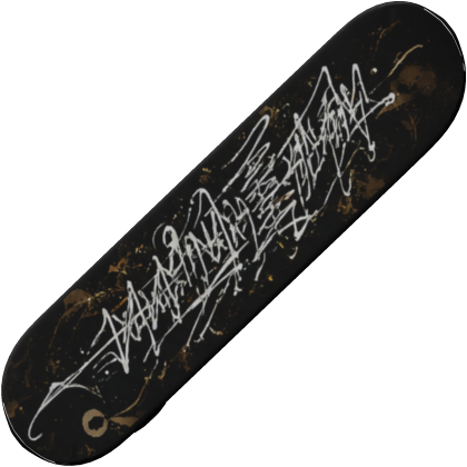 Graffiti Skateboard Deck (Black)