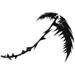 Gothic Black Vampire Scythe