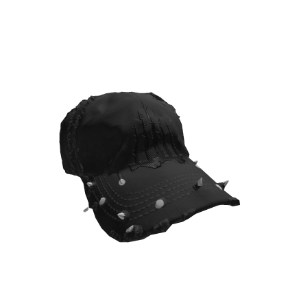 Black Distressed Shard Crown Cap