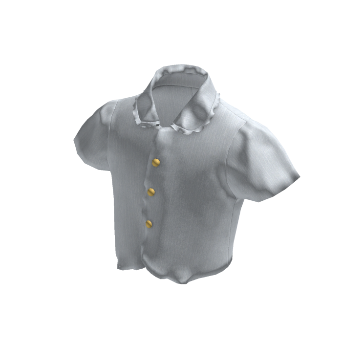 White Clean Vintage Short Sleeve Shirt [PBR]