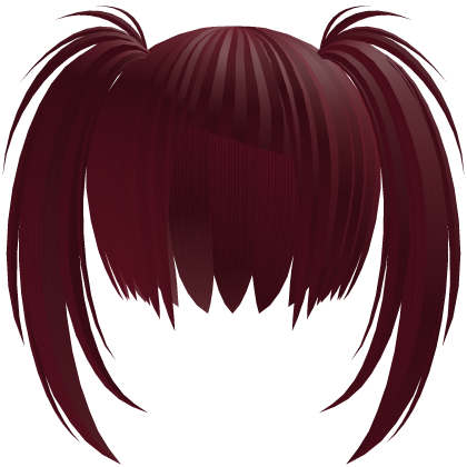 Messy Anime Twintails Red