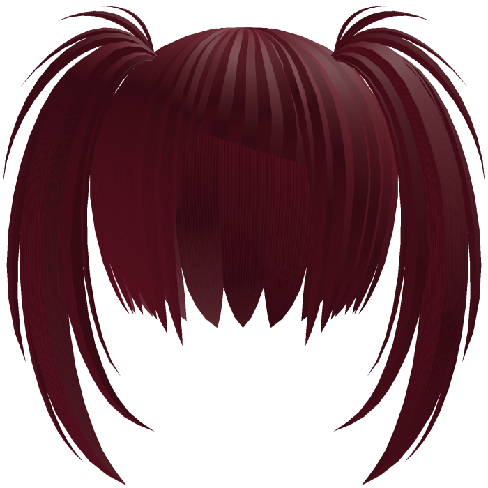 Messy Anime Twintails Red