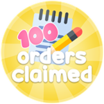 100 Orders claimed!