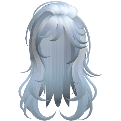 Soft Flowy Long Layered Hair (Sky Blue)