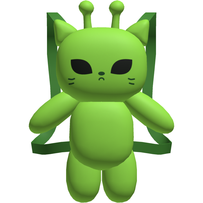 Green Alien Cat Plushie [3.0]